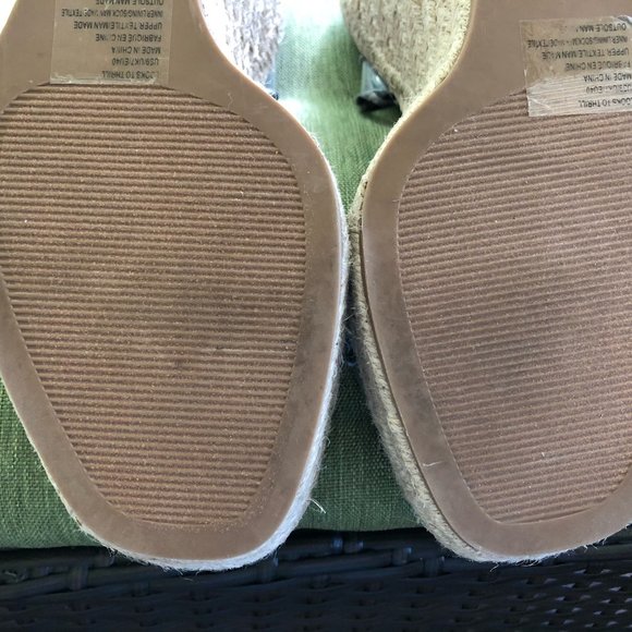 NWOT Just Fab "Looks to Thrill" Jute Wedge Sandal w/ Ankle strap 9M - Picture 11 of 12